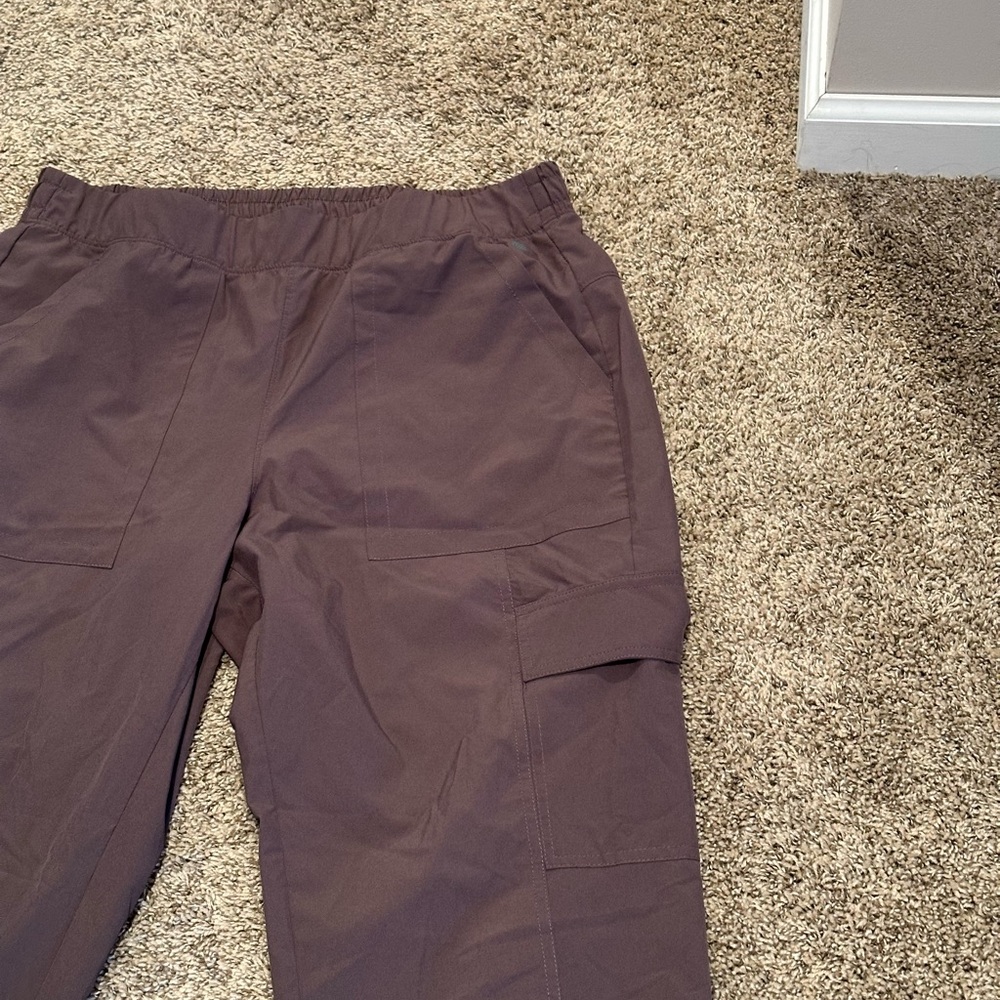 Women’s Apana Large Brown Cargo Crop Pants - Picture 7 of 12